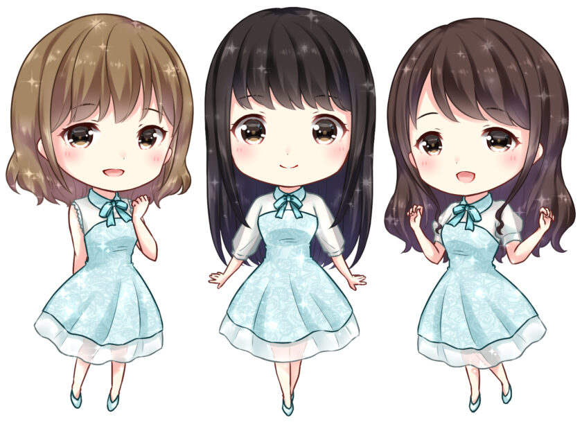 アイドルをイメージした写真