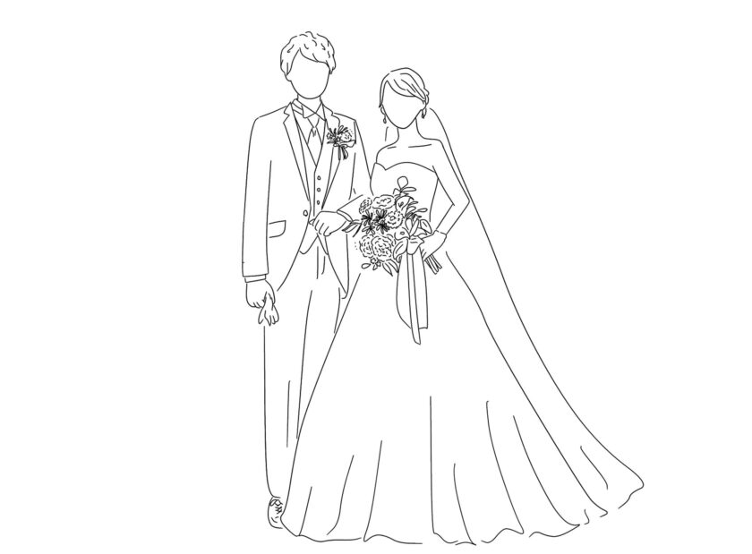 結婚をイメージしたイラスト