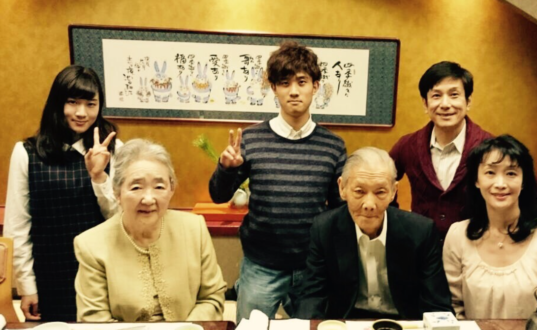 桂米團治さんお息子さんと娘さんの写真